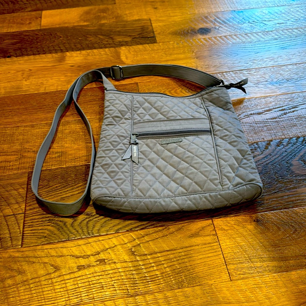 Vera Bradley cross body gray purse